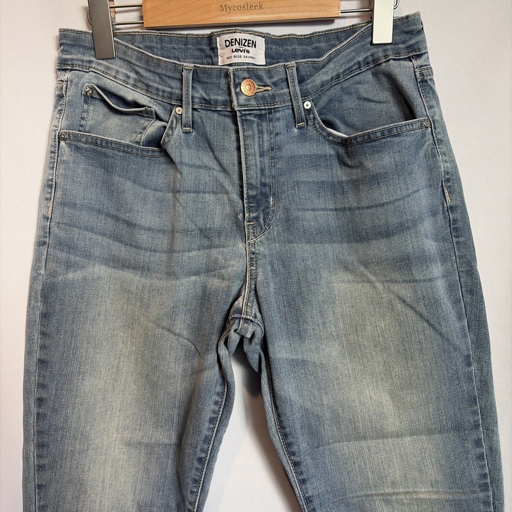 Levi's Denizen Women's Jeans Mid Rise Skinny Stretch Women 10 (30x30) Lite Wash - Picture 2 of 9